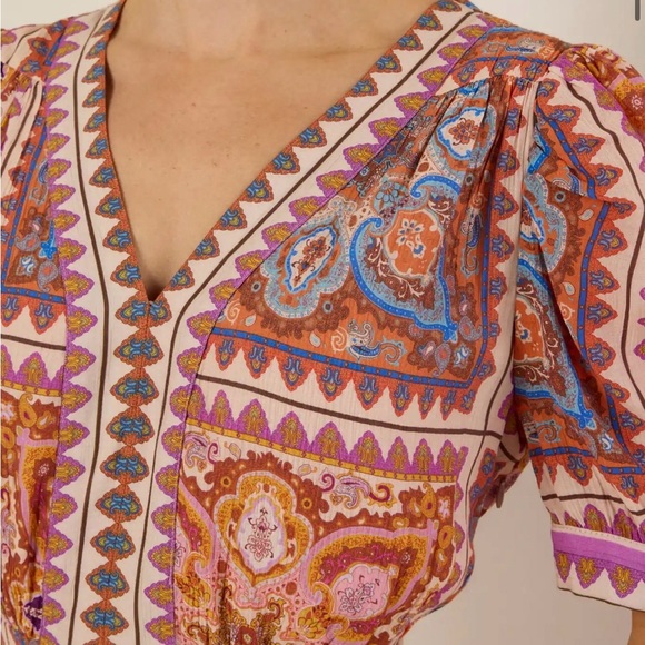 NWT Avara Teresa Dress Size S Gorgeous Boho Print - Picture 2 of 7